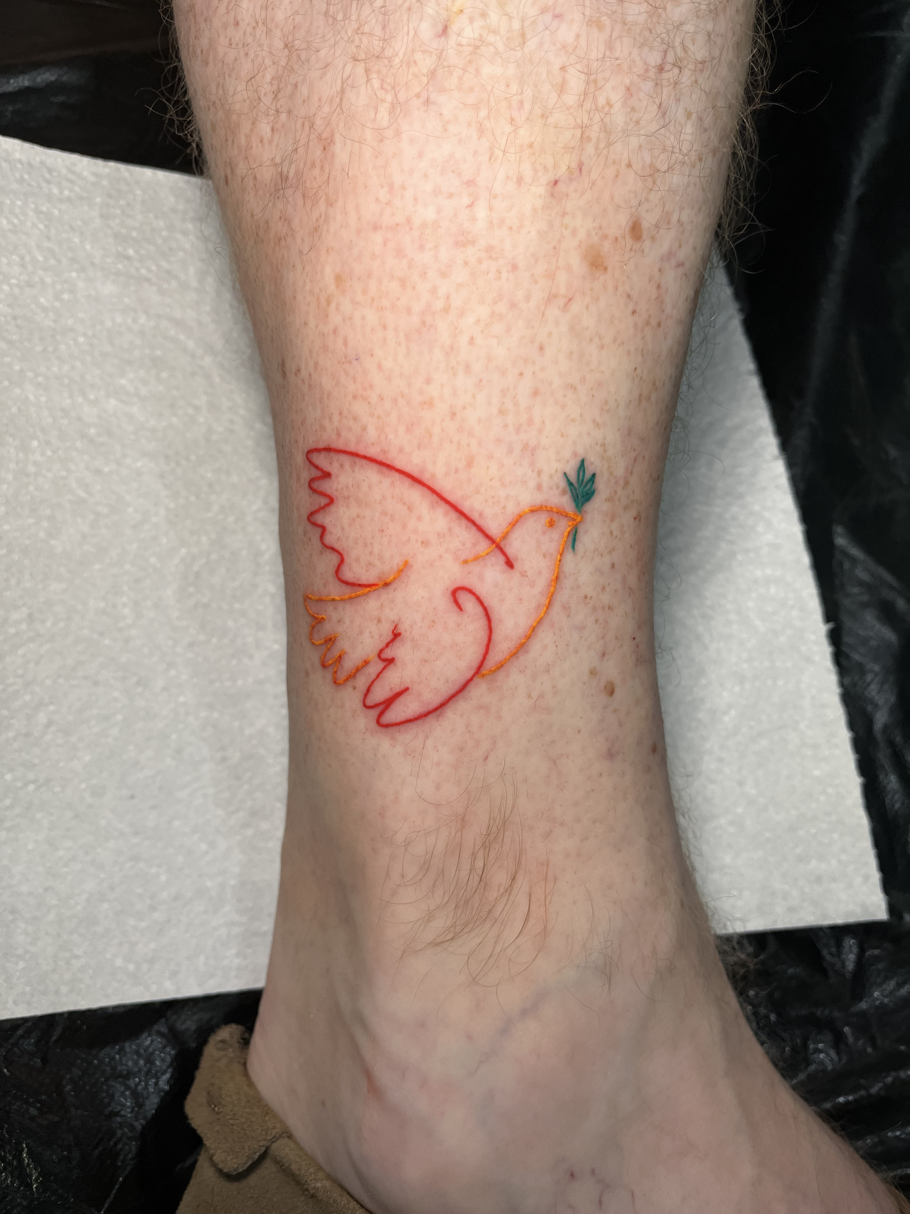 Fineline mountain landscape